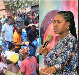 Meet Popular Nigerian Prophetess, A Multidimensional Philanthropist, as she slashed million on less privileged in Nassarawa [Watch Video]